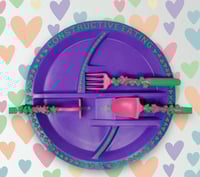 Image 2 of Constructive Eating 3 pc Cutlery Set Fairies