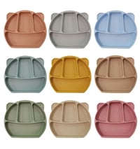 Image 5 of Suction Silicone Bento Plate 7 colours