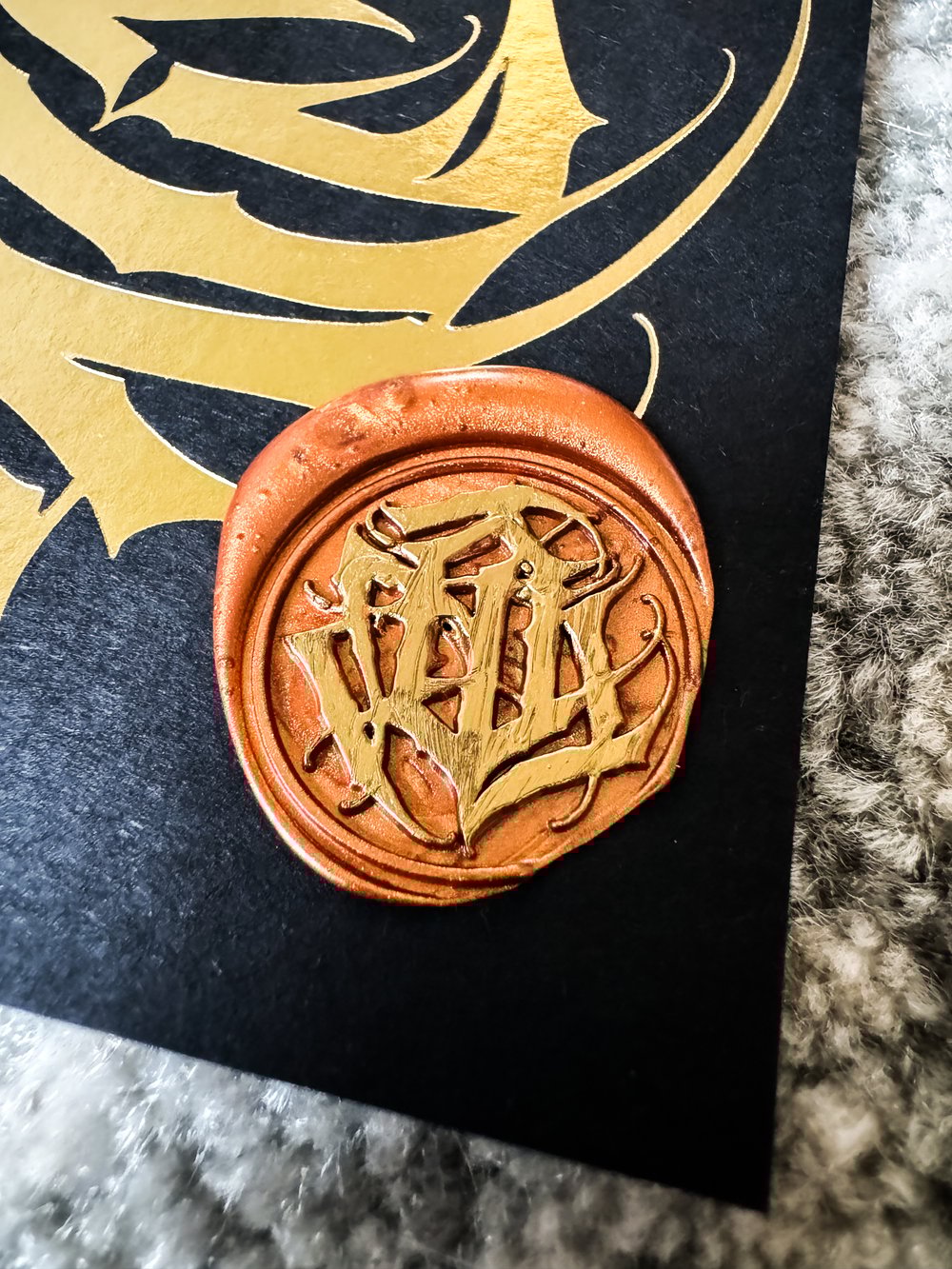 {Ornamental} Gold A5 Print