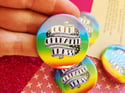 Pin Badge: Coin-Operated Press (Rainbow)