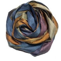 Image 4 of 10YD.  SEDUCTION HAND DYED RECYCLED SARI SILK RIBBON BUNDLES by COLOR KISSED SILK