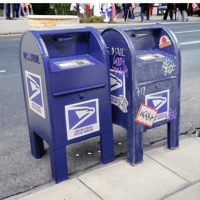 Image 1 of 1/8 USPS Post box miniature for Fingerboarding or dioramas.