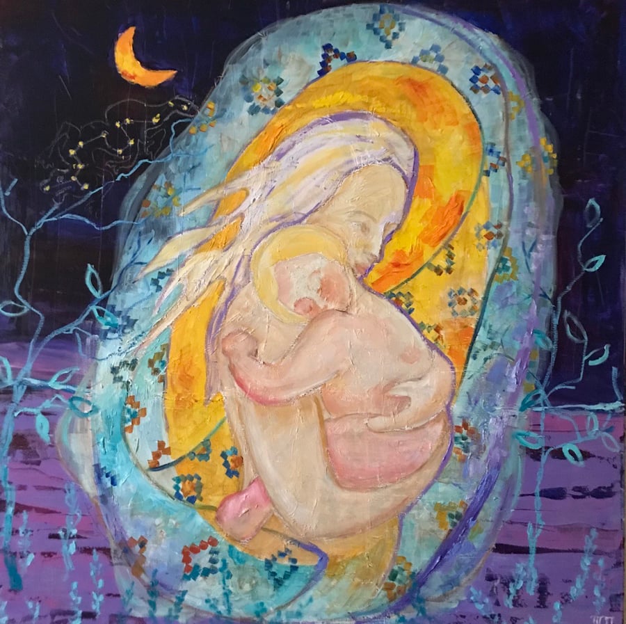 Image of Paradise's Guardian: A Journey of Protection and Maternal Strength