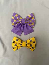 Image 1 of Shimmer Easter Bunny Sailor Bow / Bow Tie