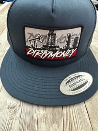 Image 2 of DIRTY MONEY HATS BLUE OR BROWN