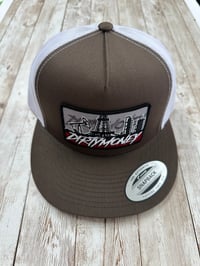 Image 3 of DIRTY MONEY HATS BLUE OR BROWN