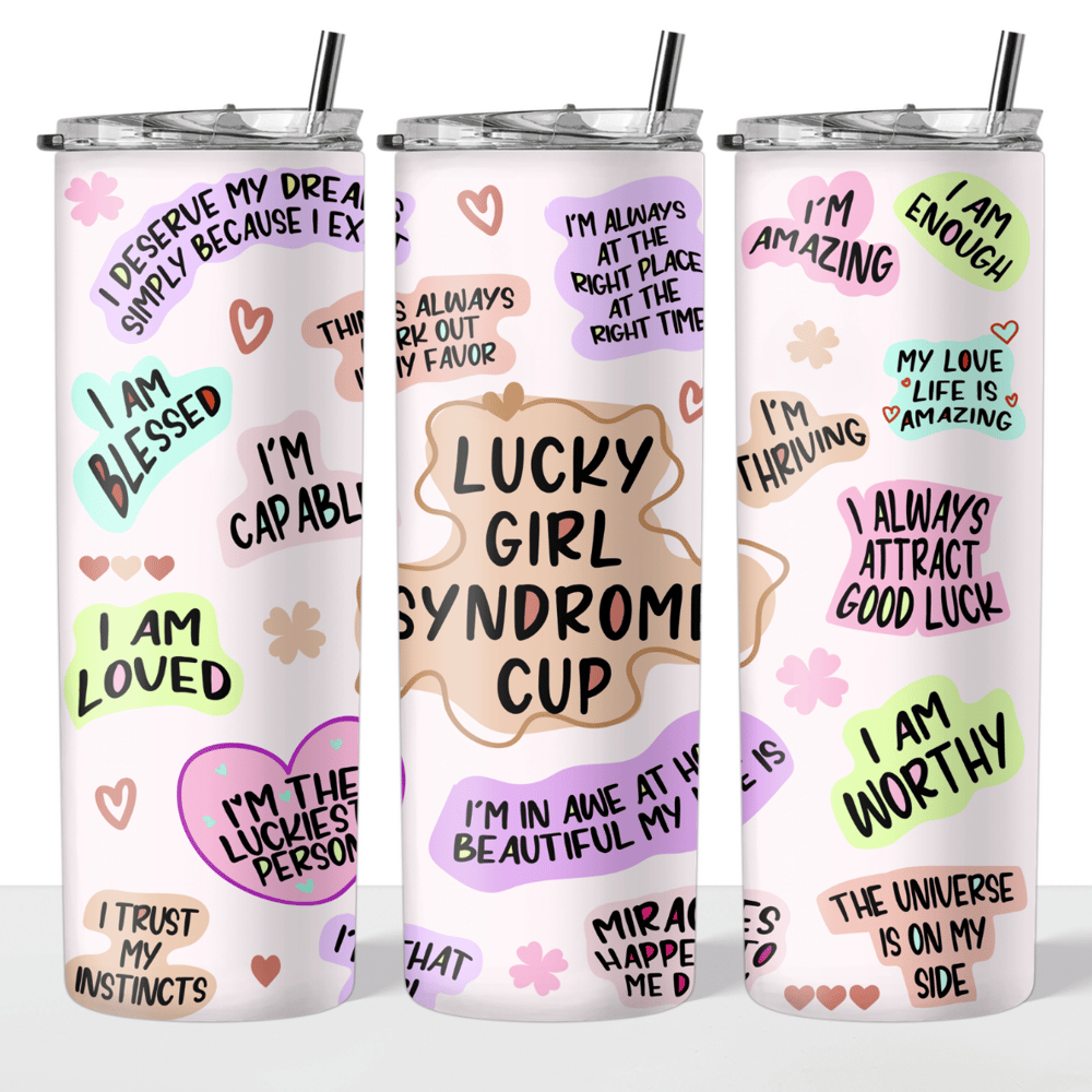 Image of Lucky Girl Syndrome 20oz Tumbler🍀💖