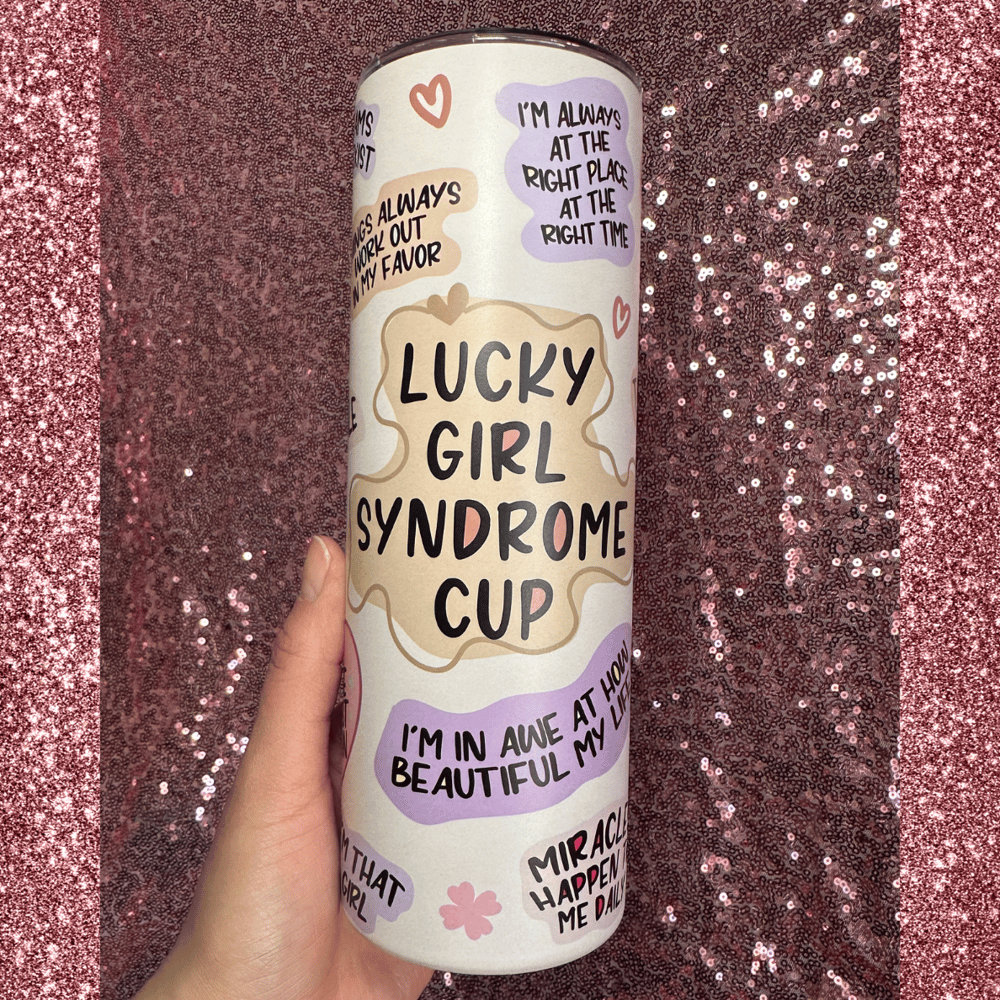 Image of Lucky Girl Syndrome 20oz Tumbler🍀💖