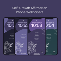 Image 1 of Self-Growth Affirmation Phone Wallpapers