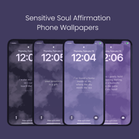 Image 1 of Sensitive Soul Affirmation Phone Wallpapers