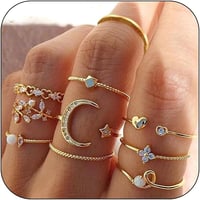 Gold Rings Set