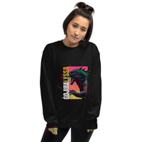 Image 2 of GJRXLYSSA ゴジラ Unisex Black Sweater