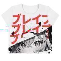 Image 1 of GJRXLYSSA ブレイブAll-Over Print Girl Crop Tee