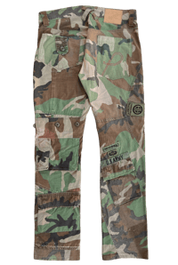 Image 2 of 20471120 PAPER Reconstructed Military Camo Pants - 30