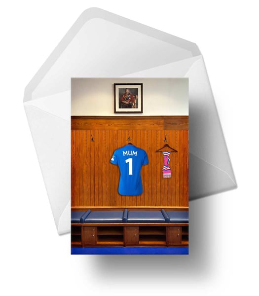 Image of Mother's Day Card for Rangers Fans - Ibrox Dressing Room