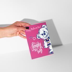 Image of Mother's Day Card for Rangers Fans - Teddy Bear