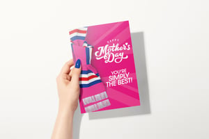 Image of Mother's Day Card - Pink Rangers Scarf