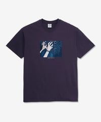 Image 1 of POLAR_CAGED HANDS TEE :::DARK VIOLET:::