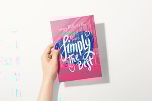 Image of Simply The Best Mum - Mothers Day Card For Rangers Supporters