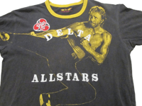 Image 2 of Ringspun Allstars Chuck Norris Delta Force Tee Black & Yellow Size L 