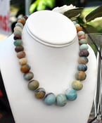 Image of Faceted Amazonite Graduated Necklace