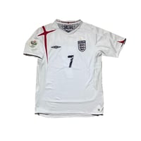 Image 1 of England Home Shirt 2006 WC (M) Beckham 7