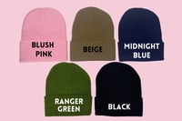 Image 3 of Custom Chain Stitched Beanie 
