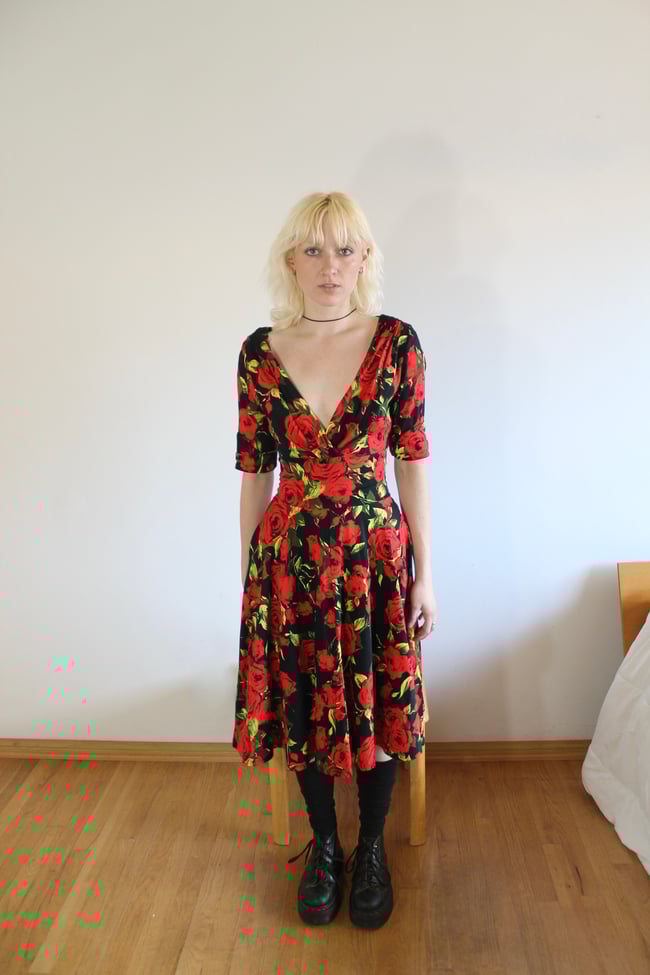 Unique Vintage Rose Dress