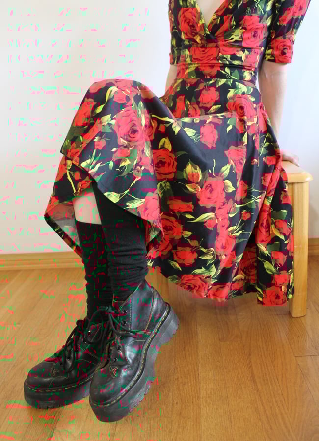 Unique Vintage Rose Dress