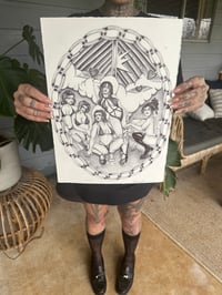 Image 3 of Chains and Strippers Black Print