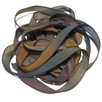 Image 3 of 1PC. SEDUCTION  42" hand dyed wrist wrap bracelet silk ribbon/by COLOR KISSED SILK