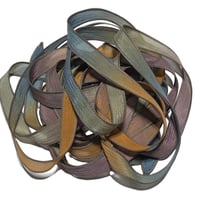 Image 4 of 1PC. SEDUCTION  42" hand dyed wrist wrap bracelet silk ribbon/by COLOR KISSED SILK