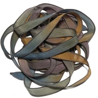 Image 5 of 1PC. SEDUCTION  42" hand dyed wrist wrap bracelet silk ribbon/by COLOR KISSED SILK