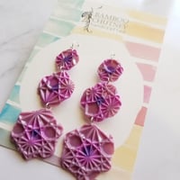 Image 4 of Tres Flores Earring Ware - various colours available