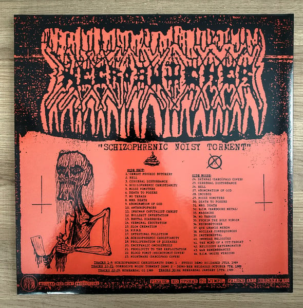 NECROBUTCHER "Schizophrenic Noisy Torment" LP