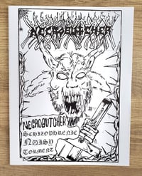 Image 4 of NECROBUTCHER "Schizophrenic Noisy Torment" LP
