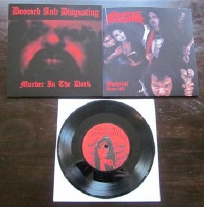 Sadistik Exekution/Doomed & Disgusting Split 7"