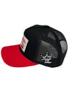 Hustlers of America  Red& Black Trucker