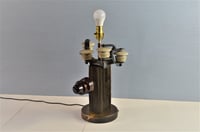 Image 2 of Insulator Desk Lamp, Telegraph Pole Light, Vintage Electric 1900's, #630