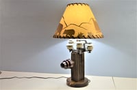 Image 1 of Insulator Desk Lamp, Telegraph Pole Light, Vintage Electric 1900's, #630