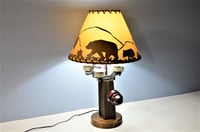 Image 4 of Insulator Desk Lamp, Telegraph Pole Light, Vintage Electric 1900's, #630