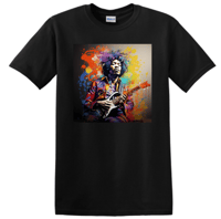 Image 1 of JIMI HENDRIX CUSTOM GRAPHIC T-SHIRT 