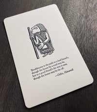 Image of Odin's Advice: Friendly Visitor Postcard (Letterpress, USA-made)