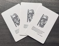 Image of Postcard 3 Pack: Odin's Advice - Friendly Visitor (Letterpress, USA-made)