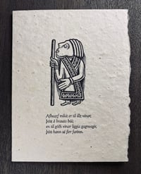 Image of Odin's Advice: Friendly Visitor Greeting Card