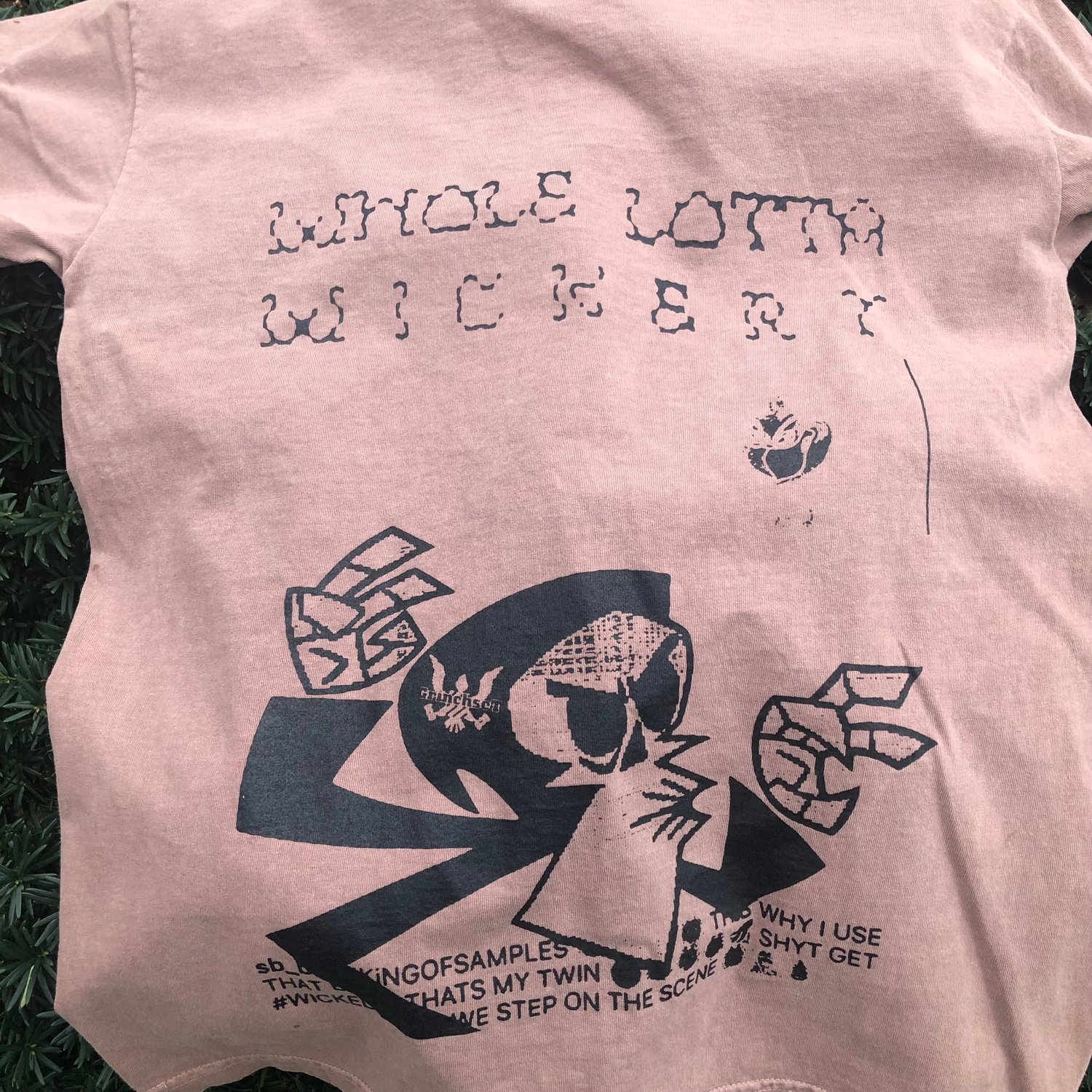 Image of Whole Lotta Wickery t-shirt (6.5oz, patchouli)