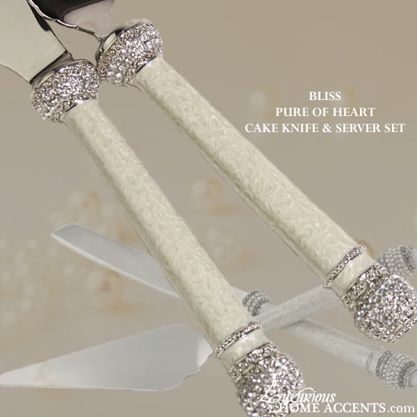 Image of Bliss Pure of Heart Cake Knife and Server Set