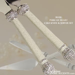 Image of Bliss Pure of Heart Cake Knife and Server Set