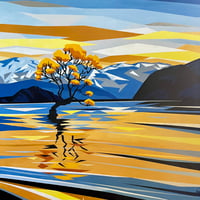 Image 2 of Wanaka tree. sunset