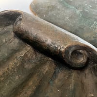 Image 4 of Pair of Large Bronze Door Handles in the Shape of Seashells